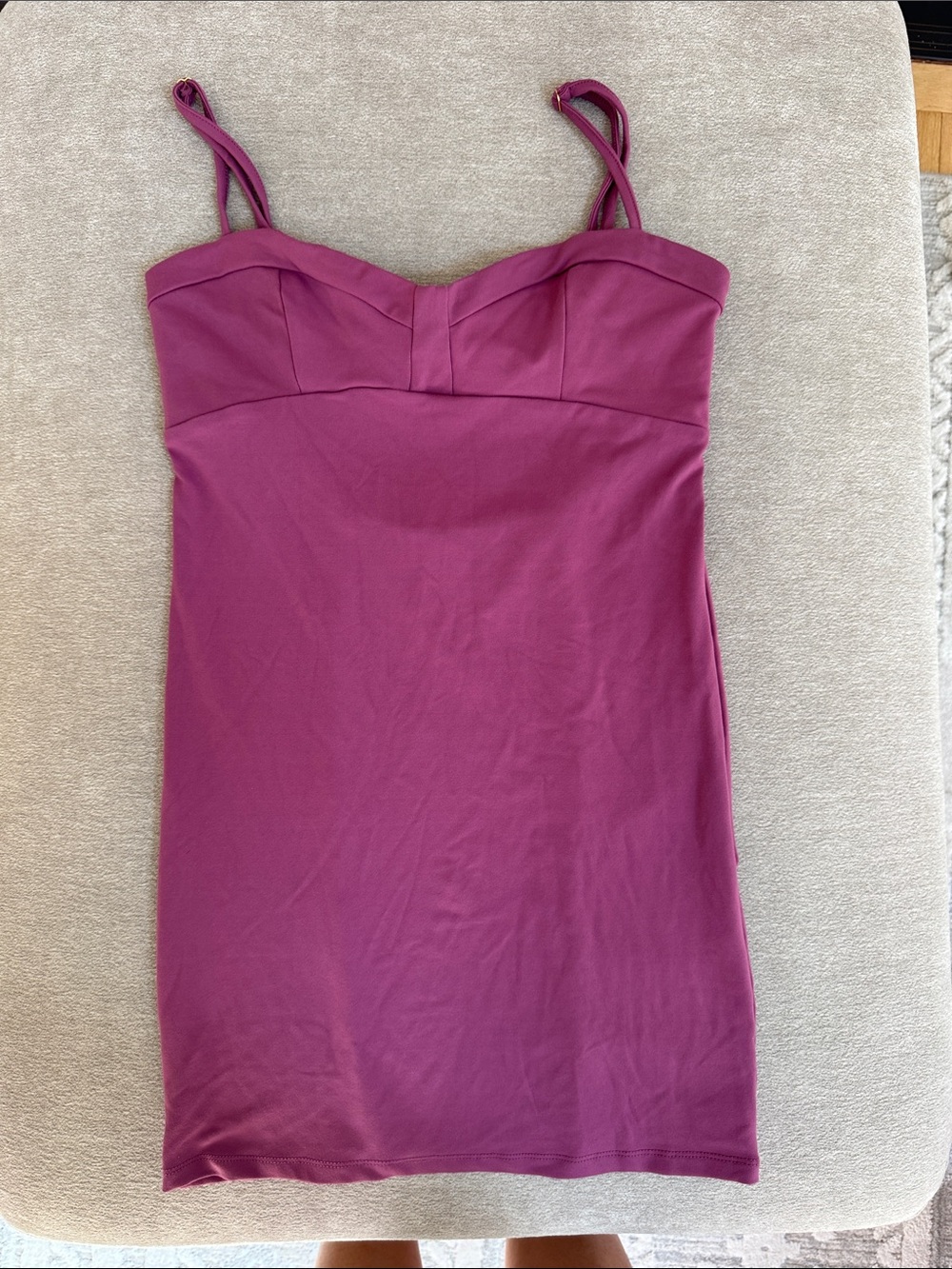 Intimately by FreePeople Fitted Mini Dress in Plum